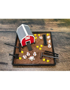 Jardín Zen de Pollo Munnygrubbers - Grande 17.78 cm - Alivio Estrés 2