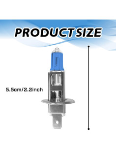 Bombilla Halógena H1 SamWinGear 100W Ultra Blanca 12V 2