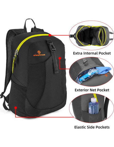 Mochila Plegable Sinotron 22L Nylon Impermeable Senderismo