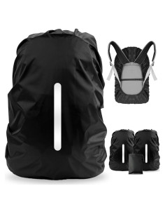 Funda Impermeable para Mochila LAMA 2 Pcs Negro XS
