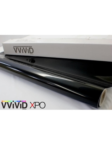 Vinilo Adhesivo VViViD Gloss Negro 15cm x 152cm Liberación Aire