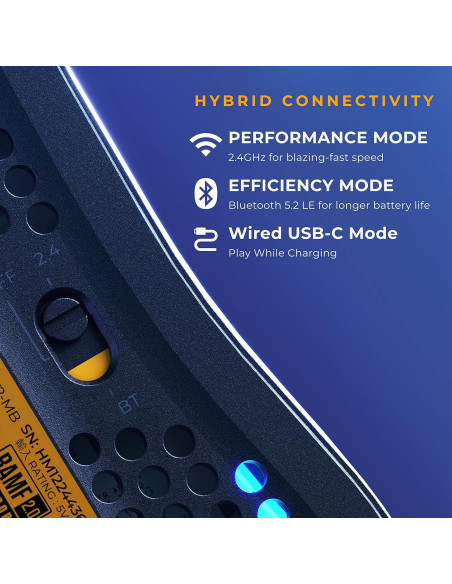 Ratón Inalámbrico Glorious Model O 2 - 68g, RGB, Ambidextro