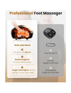 Masajeador de pies eléctrico Bob y Brad 721 con calor y control remoto 2