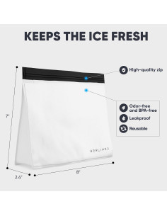 Bolsa Reutilizable de Almacenamiento de Hielo Berlinzo 18x20cm 2