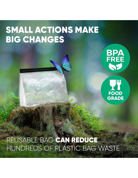 Bolsa Reutilizable de Almacenamiento de Hielo Berlinzo 18x20cm