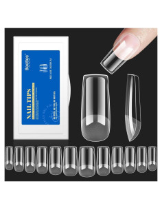 Consejos de Uñas de Gel Beetles 504 Pcs Cuadrados Medianos