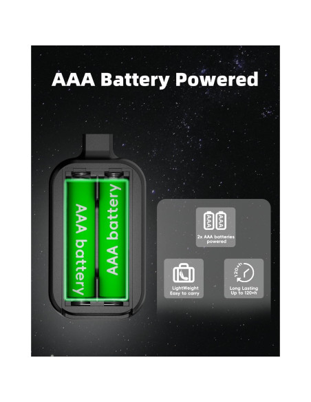 Luz de lectura LED portátil Lucarni con 3 colores y atenuación