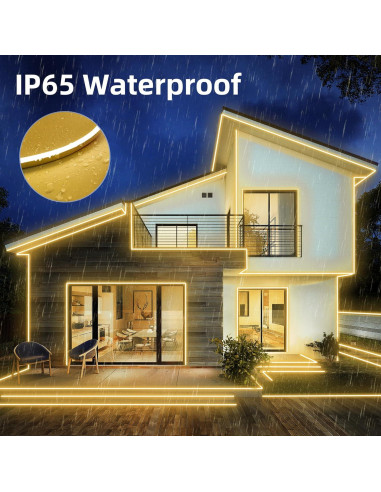 Luces de Cuerda de Neón LED ELOUYCKE 10m Blanca Cálida Regulable