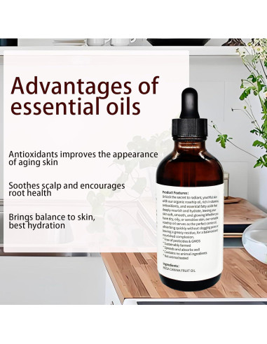 Aceite de Semilla de Rosa Mosqueta Orgánico 120ml - Antienvejecimiento