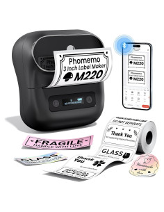 Impresora de Etiquetas Phomemo M220 Térmica Portátil 203 DPI
