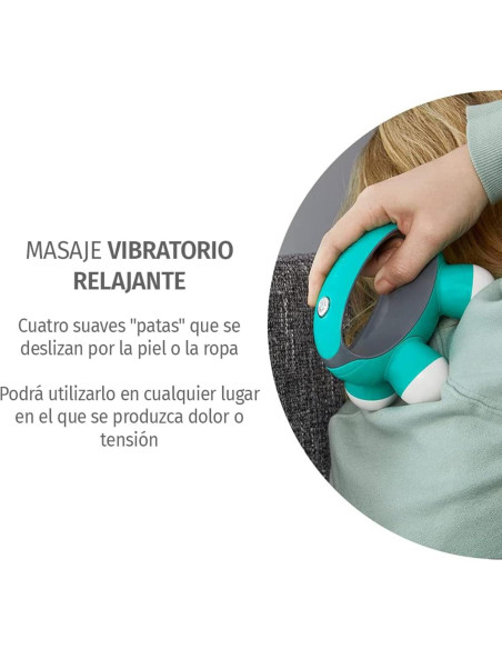 Masajeador de Mano HoMedics Quatro Mini Vibratorio 4 Nodos
