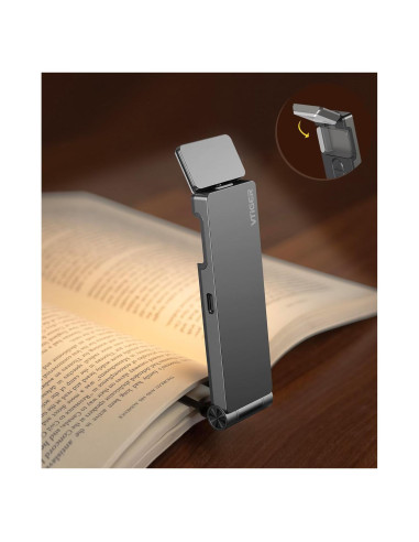 Luz de Lectura Recargable VTIGER B1 LED Plegable 3 Colores