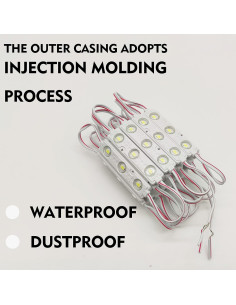 Módulo LED 10pcs 1.52m Blanco 5730 SMD IP65 AOOYUANKE 2