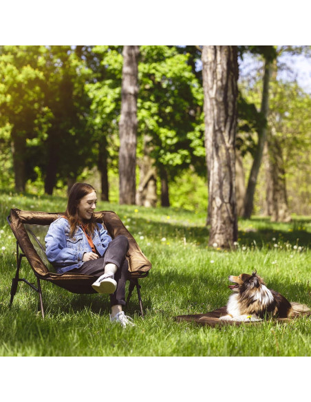 Silla Plegable Timber Ridge Sobredimensionada con Cojín Desmontable Silla Plegable Timber Ridge Sobredimensionada con Cojín Desmontable