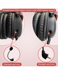 Micrófonos de Reemplazo TNE para Auriculares Kingston HyperX Cloud 2 II - Cable de 3.5mm 2