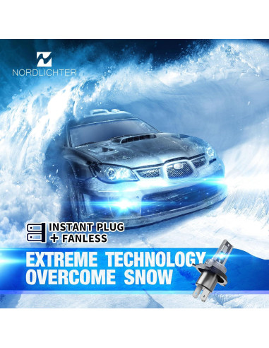 Bombillas de Luz de Niebla H4 9003 N NORDLICHTER 6500K