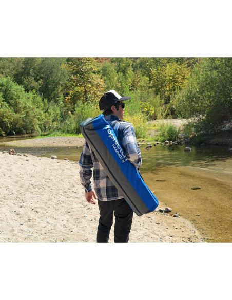 Hamaca Plegable Mac Sports Topnotch Nylon Azul/Gris 113 kg Hamaca Plegable Mac Sports Topnotch Nylon Azul/Gris 113 kg