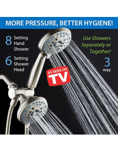 Cabezal de Ducha Hotel Spa AquaCare Alta Presión 48 Modos 2
