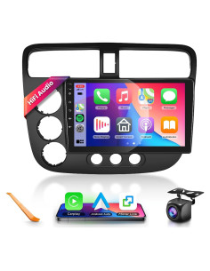 Estéreo de Coche Podofo para Honda Civic 2001-2005 9" HD