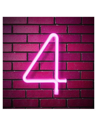 Letrero LED Neón Rosa SplendShop Alfabeto A-Z y 0-9