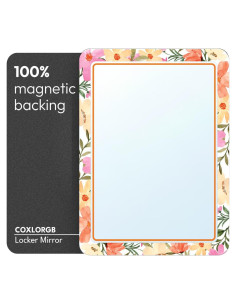 Espejo Magnético COXLORGB 12.7x17.8 cm Floral Colorido