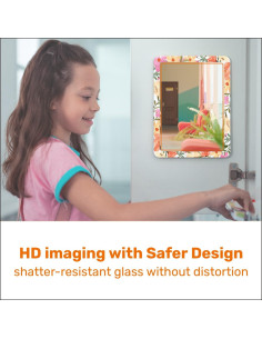 Espejo Magnético COXLORGB 12.7x17.8 cm Floral Colorido 2