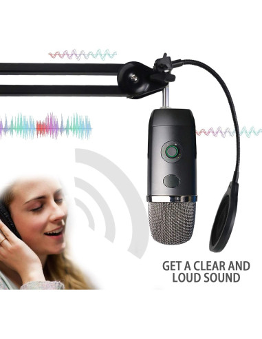 Filtro Pop YOUSHARES para Micrófono Blue Yeti X 100mm