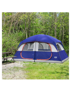 Carpa de Camping CAMPROS CP para 10 Personas Impermeable