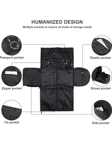 Bolsa de Viaje Convertible Seyfocnia 2 en 1 para Ropa 45L