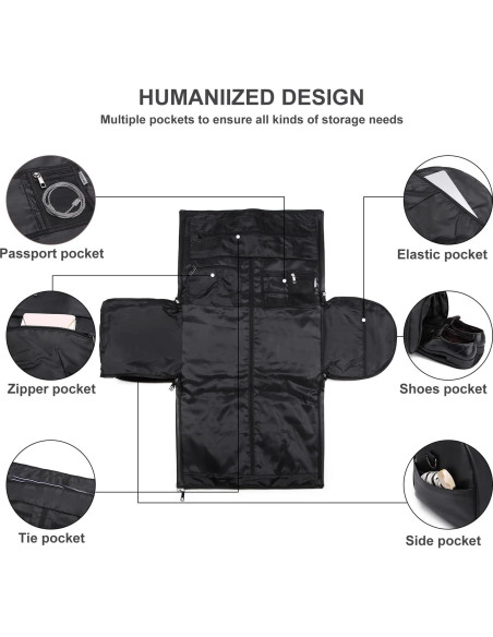 Bolsa de Viaje Convertible Seyfocnia 2 en 1 para Ropa 45L