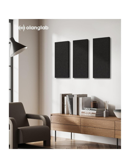 Paneles Acústicos Olanglab Absorbentes de Sonido 4 Pzas 61x30.5 cm