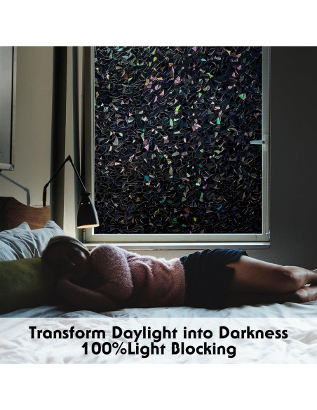 Película de Ventana Oscurecimiento Total Volcanics 44.5x199.4cm