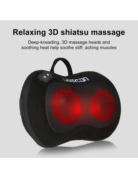 Masajeador de Espalda Shiatsu LRR-K3-1 Inalámbrico con Calor Masajeador de Espalda Shiatsu LRR-K3-1 Inalámbrico con Calor