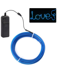 Tira de Luz Neon JIGUOOR 3m Azul Flexible para Decoración 2