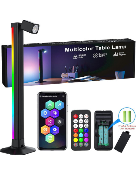 Barra de Luz LED Inteligente Rainbow Chasing 22 LEDs RGB