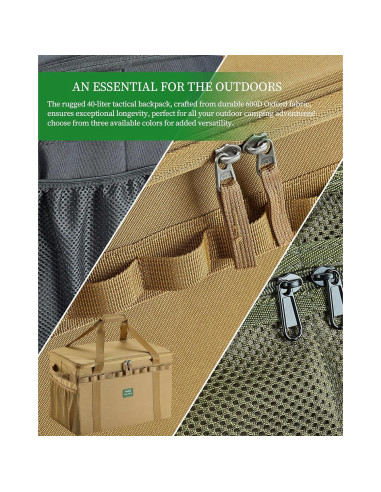 Bolsa de Almacenamiento Táctica UPWOIGH 40L Impermeable