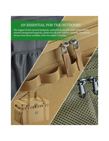 Bolsa de Almacenamiento Táctica UPWOIGH 40L Impermeable