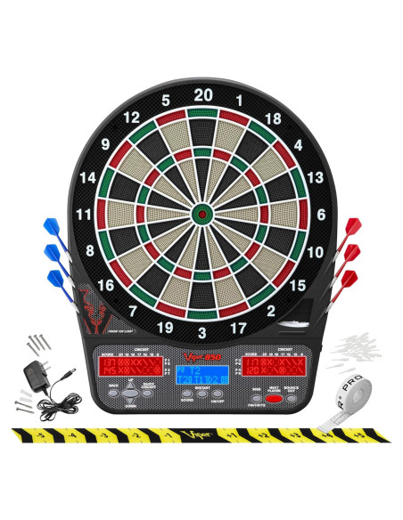 Tablero de Dardos Electrónico Viper 850, 50 Juegos, Pantalla LED