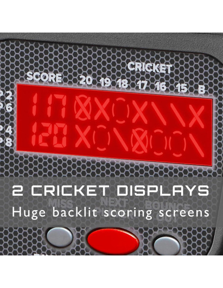 Tablero de Dardos Electrónico Viper 850, 50 Juegos, Pantalla LED