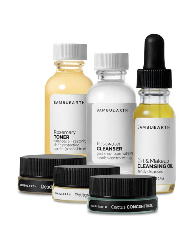 Kit de Cuidado de Piel Orgánico Bambu Earth - 6 Piezas