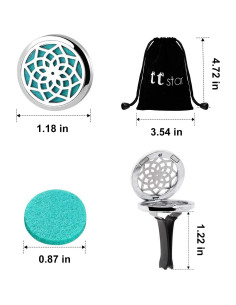 Clip Difusor de Aire para Auto ttstar con 36 Almohadillas 2