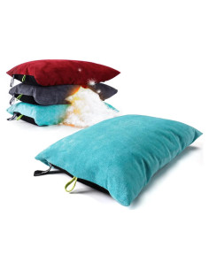 Almohada de Camping ZOOOBELIVES Plumas 42x30.5cm Azul