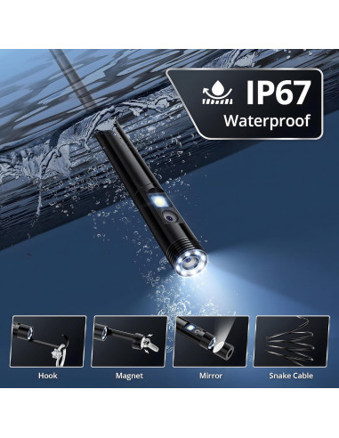 Borescopio Fulljion Doble Lente 1920P con Luz LED 5m