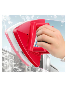 Limpiador de Ventanas Magnético Fcare Doble Cara 0.8-3.0cm Rojo
