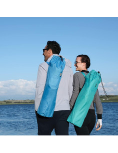 Silla de Playa KingCamp Plegable con Portavasos Azul 2