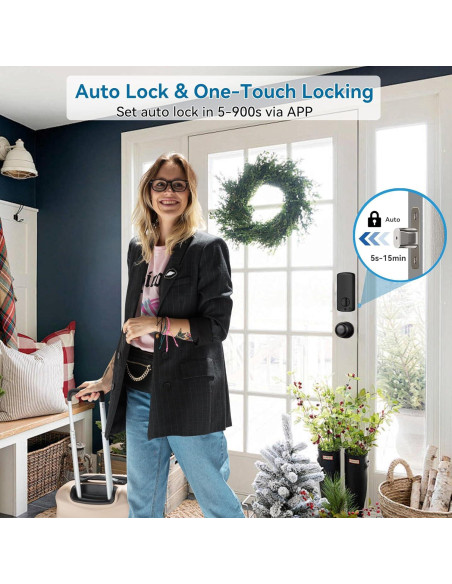 Cerradura Inteligente Biométrica Harfo DA2K Bronce Envejecido Cerradura Inteligente Biométrica Harfo DA2K Bronce Envejecido