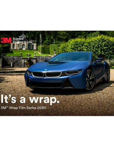 Vinilo para Envolver Automóviles 3M 2080 BR120 Aluminio Cepillado 0.3m