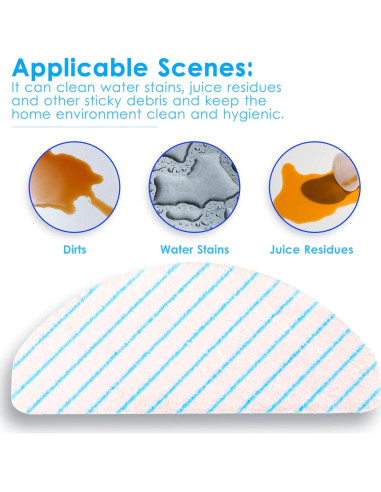 50 Almohadillas de Mopa Desechables CHAIN PEAK para ECOVACS