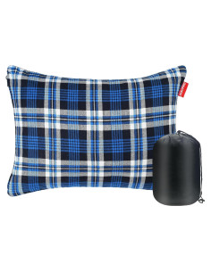 Almohada de Camping RISEPRO Azul Lavable y Compacta 350g