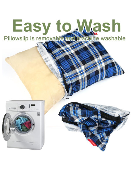 Almohada de Camping RISEPRO Azul Lavable y Compacta 350g